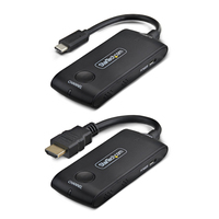 StarTech.com 4KUSBC-WIRELESS-65FT audio/video extender AV-zender & ontvanger Zwart