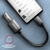Axagon RUCM‑AFAC USB‑C (M) auf USB‑A (F) Kabeladapter, 20 cm, USB 3.2 Gen 1, 3 A, Aluminium