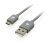 iogear 2m USB A - Micro USB B USB-kabel USB 2.0 Micro-USB B Grijs