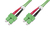 Digitus DK-2522-10-5 cable de fibra optica 10 m SC OM5 Verde, Multicolor