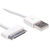 Akyga AK-USB-08 câble USB 1 m USB 2.0 USB A Micro-USB B/Lightning/Apple 30-pin Blanc
