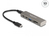 DeLOCK 64236 interface hub USB 3.2 Gen 1 (3.1 Gen 1) Type-C 10000 Mbit/s Grijs