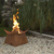 Esschert Design FF153 Kamin Outdoor Freistehende Feuerstelle Brennholz Rostfarbe