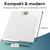 Clatronic PC-PW 3122 Rechteck Weiß Elektronische Personenwaage