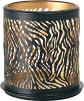 Duni Kerzenhalter Safari Zebra 75 x Ø 75 mm Schwarz, 8 Stk/Krt (8 x 1 Stk) Wir