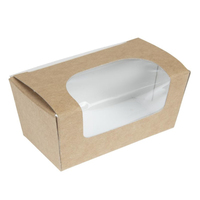 Colpac Kompostierbare Pappboxen mit Sichtfenster für kleine Kuchen Kleine