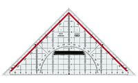 M+R Equerre géométrique, plexiglas, hypoténuse: 170 mm (6220005)