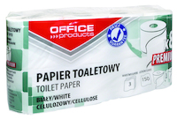 Papier toaletowy celulozowy OFFICE PRODUCTS Premium, 3-warstwowy, 150 listków, 15m, 8szt., biały