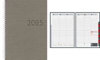 rido idé Buchkalender "studioplan int. Tejo", 2025, grau (6250292)