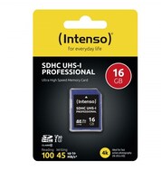 Intenso SDHC Speicherkarte 16 GB UHS-I Professional Class 10