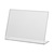Tischaufsteller / Menükartenhalter / L-Ständer „Klassik” aus Acrylglas | 2 mm DIN A5 Querformat