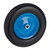 Relaxdays Schubkarrenrad 4.80 4.00-8, Vollgummireifen mit Stahlfelge, bis 120 kg, pannensicheres Ersatzrad, schwarz/blau