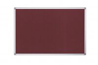 Bi-Office Maya Burgundy Felt Ntcbrd Alu Frame 180x120cm