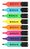 ValueX Flat Barrel Highlighter Pen Chisel Tip 1-5mm Line Assorted Colour(Pack 8)