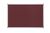 Bi-Office Maya Burgundy Felt Ntcbrd Alu Frame 180x120cm