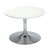 Jemini White 800mm Low Bistro Table with Trumpet Base KF838812