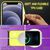 NALIA Neon Glitter Cover con Cordino compatibile con iPhone 12 Mini Custodia, Trasparente Brillantini Silicone Case & Girocollo, Traslucido Bling Copertura Resistente Skin Giall...