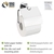 WENKO UV-Loc® Toilettenpapierhalter mit Deckel Isera, Befestigen ohne Bohren mit innovativem Klebesystem
