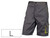Pantalon de Trabajo Deltaplus Bermuda Cintura Ajustable 5 Bolsillos Color Gris Verde Talla L