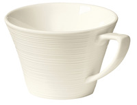 Milchkaffee-Obertasse Skyline; 280ml, 10.2x7.2 cm (ØxH); cremeweiß; rund; 6