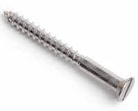 6.0 X 80 SLOT COUNTERSUNK WOODSCREW DIN 97 A4 STAINLESS STEEL