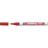 edding 751 Paint Marker Bullet Tip 1-2mm Line Red (Pack 10)