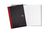 Black n Red Casebound Hardback A5 Notebook Single Cash 192 Pages 100080414