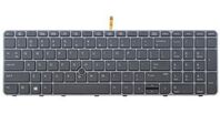 KYBD BL W/PT STK 15W-EUROA4 821157-A41, Keyboard, Belgian, Keyboard backlit, HP, ZBook 15u G3 Einbau Tastatur