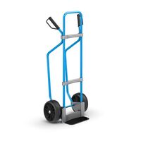 Sack truck with runners, blue