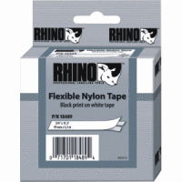 Beschriftungsband für Rhino 19mm Nylon schwarz auf weiß