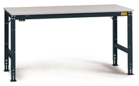 ESD-Arbeitstisch UNIVERSAL Standard Grundtisch mit Kunststoffplatte, BxTxH = 1500 x 800 x 766-876 mm | LUK4056.7016