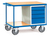 fetra® Schwerer Werkstattwagen, 2 Ladeflächen, obere 1000 x 700 mm, 4 Schubladen