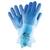 NITRAS BLUE POWER GRIP, Chemikalienschutzhandschuhe, Latex, blau, EN 388, EN ISO 374, Größe 8