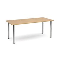 Meeting room tables with radial legs