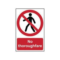 No Thoroughfare Sign