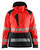 Damen High Vis Shelljacke 4436 High Vis rot/schwarz