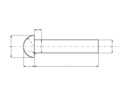 DIN 660 Klinknagel met ronde kop d:6,0 - din 660 rk klinknagel a4 6X30