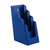 4-Section Leaflet Holder ⅓ A4 / Brochure Holder / Tabletop Leaflet Stand / Leaflet Display | blue similar to RAL 5005