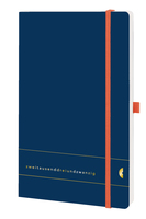 Chronoplan Softcover 2023, Origins Edition, 2023, Anordnung in Spalten, A5, Deep Ocean Blue, Softcover, goldgeprägt
