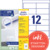 Universal-Etiketten, A4 mit ultragrip, Adressaufkleber, 97 x 42,3 mm, 220 Bogen/2.640 Etiketten, weiß