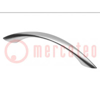 Holder; ZnAL; aluminium; H: 22mm; L: 121mm; W: 10.5mm; handle