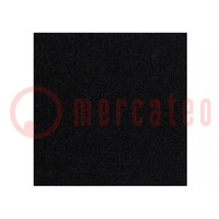 Tissue de tapisserie; Dim: 1500x700mm; Thk: 3mm; noir