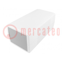 Enclosure: with panel; X: 100mm; Y: 190mm; Z: 80mm; ABS; light grey