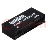 Converter: DC/DC; 2W; Uin: 21.6÷26.4V; Uout: 12VDC; Iout: 167mA