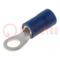 Tip: ring; M4; Ø: 4.3mm; 1.5÷2.5mm2; crimped; for cable; insulated