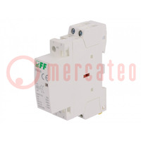 Contactor: 2-pole installation; 25A; 230VAC; NO x2; IP20; -25÷50°C