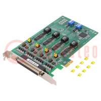 Soros port kártya; PCI,RS232/RS422/RS485 x4; D-Sub 37pin,anya