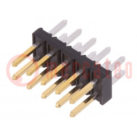 Pin header; wire-board; male; Minitek; 2mm; PIN: 10; THT; on PCBs; 2A