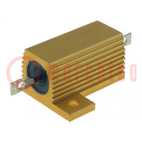 Resistor: bobinado; atornillado; 1kΩ; 25W; ±1%; 27,3x28x14,6mm