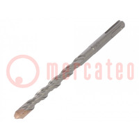 Drill bit; for concrete; Ø: 10mm; L: 160mm; metal; cemented carbide